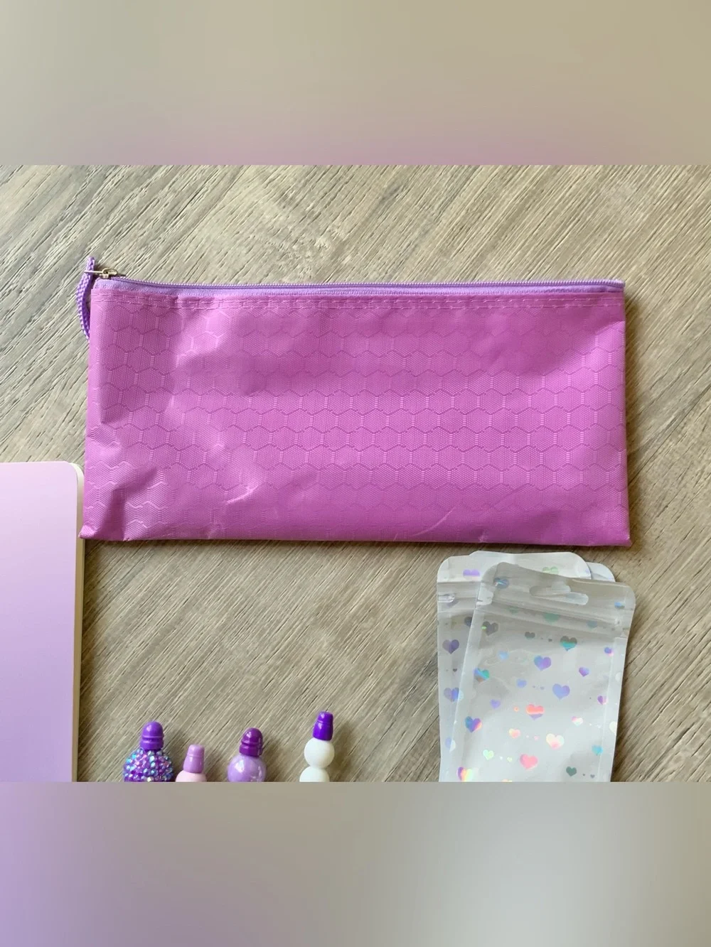 NEW Handcrafted Stationery Set - Beaded Pens & Notebooks